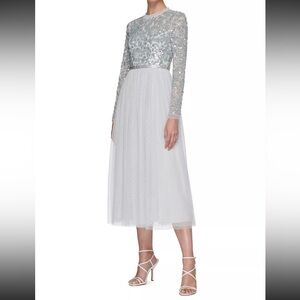 Needle & Thread Tempest Bodice Ballerina Dress NWT blue US 12